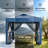 10x10 Pop Up Canopy Tent With Netting And Wheeled Storage Bag,3 Height Positions,canopy For Patio,yard,camping And Picnic,blue-125215146