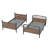 Twin XL Over Twin XL Metal Bunk Bed With LED, Charging & Two Storage Drawers