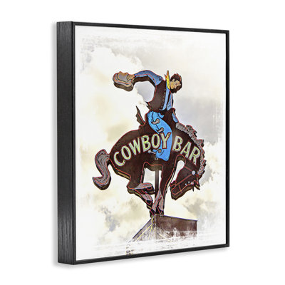 «Cowboy Bar Sign», estampe numérique, design par Jadei