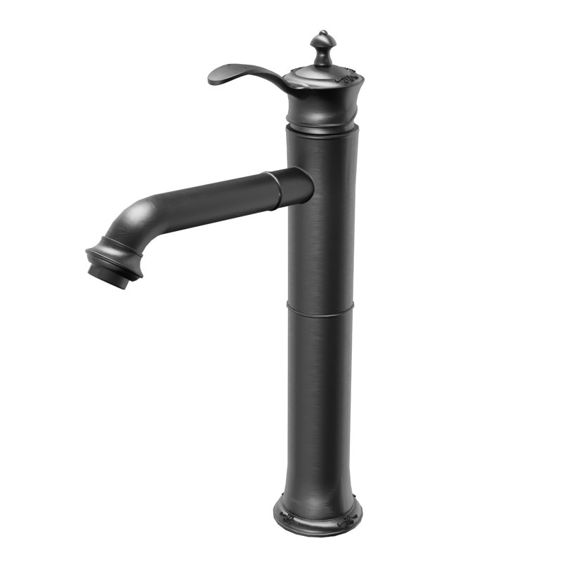 Vineyard Single-handle Bathroom Faucet with Drain Assembly, Gunmetal Gray