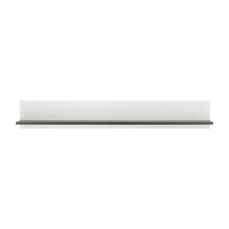 Jackeline Accent Shelf, White/Anthracite