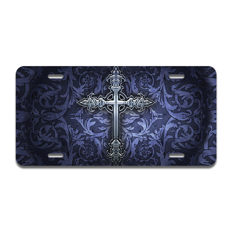 Cadre en aluminium de style croix gothique