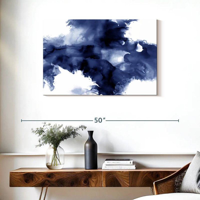 Avery Derive In Indigo I, H 24 po x l 36 po