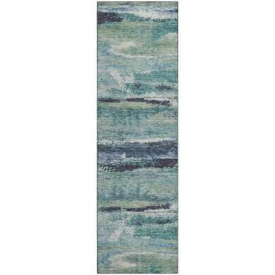 Premium Machine Washable Prisco Aloe Rug