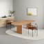 Morden Oval Solid Wood Dining Table-1053769868