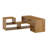 Modular Extendable TV Stand with Open Storage Cubbies