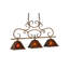 Greenbriar 3 - Light Antique Rust Kitchen Island Pendant