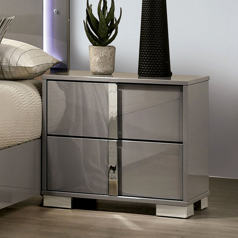 Table de chevet Modern Taupe