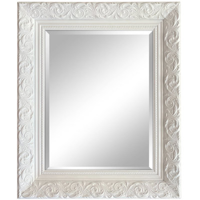 Bella French Ornate Embossed Framed Wall Mirror