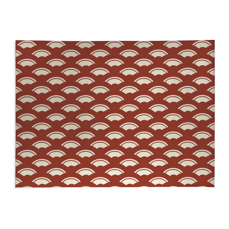 Tapis de cuisine japonais, Brique d'argile, Rectangle 5 pi x 7 pi
