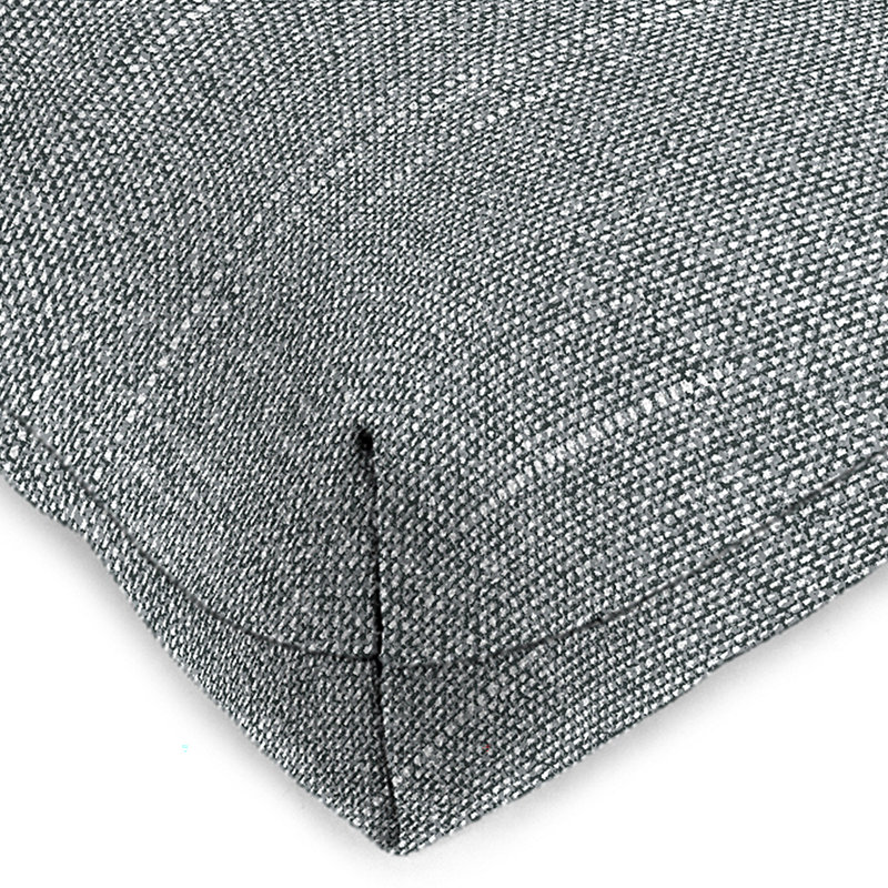 Outdoor Wicker Seat Cushion, Gray Polyester