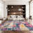 Christa Abstract Ivory/Blue Area Rug-1794927656