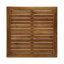 Ensemble de canapés modulaires à 5 places en bois de grenade Acacia, teck, rouge