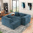 2 - Piece Upholstered Boneless Sectional With Pillows, No Assembly Required Free Combination Sofa-1666000302