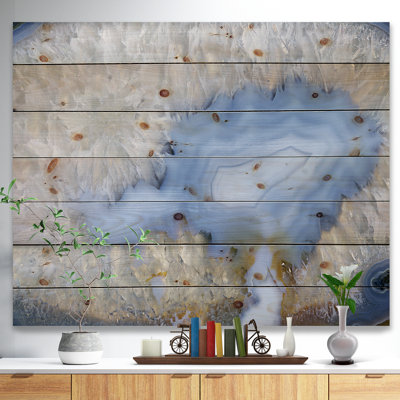 Blue Agate - Stone Print
