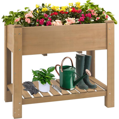 Lit de jardin surélevé en bois Behn