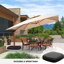 Parasol en porte-à-faux carré en bois avec pieds à roulettes 12 pi Rosalei, beige-1786052748-1752550878