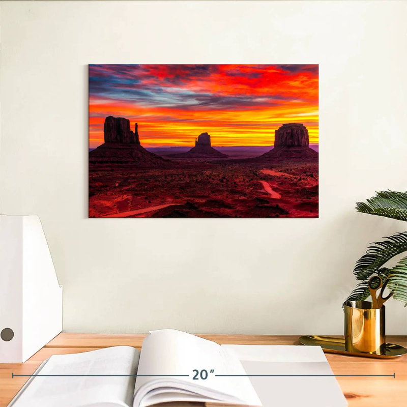 Alvord Monument Valley At Sunset, 8" H x 12" W