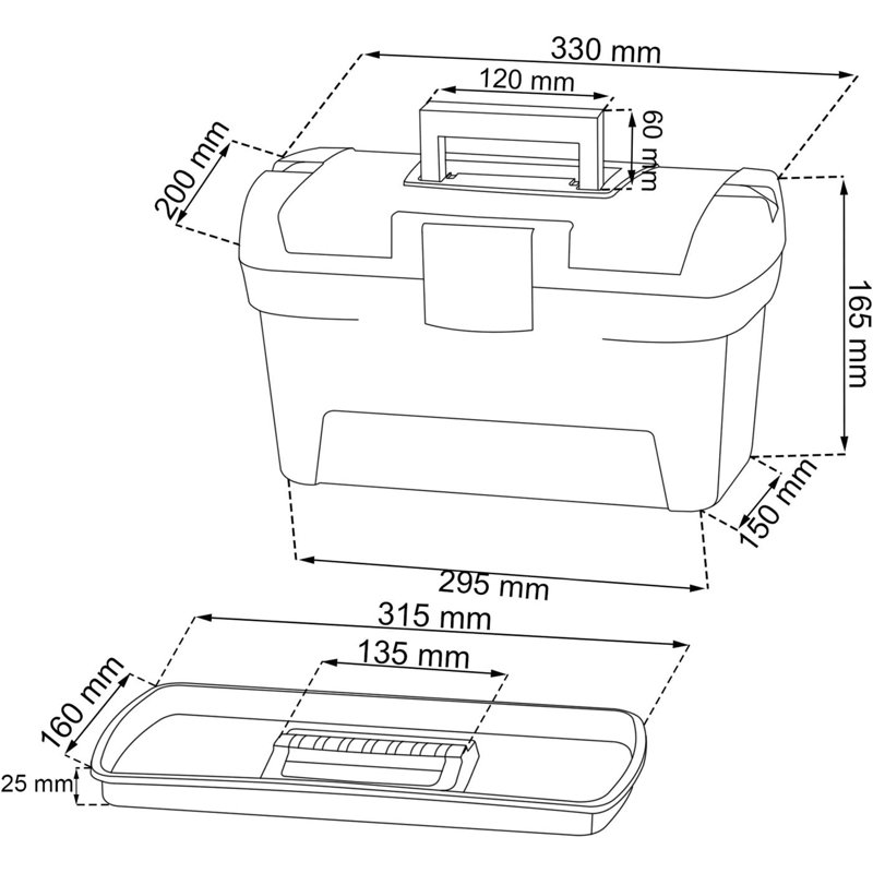 Keter Curver Set Of 2 Tool Boxes- 195477