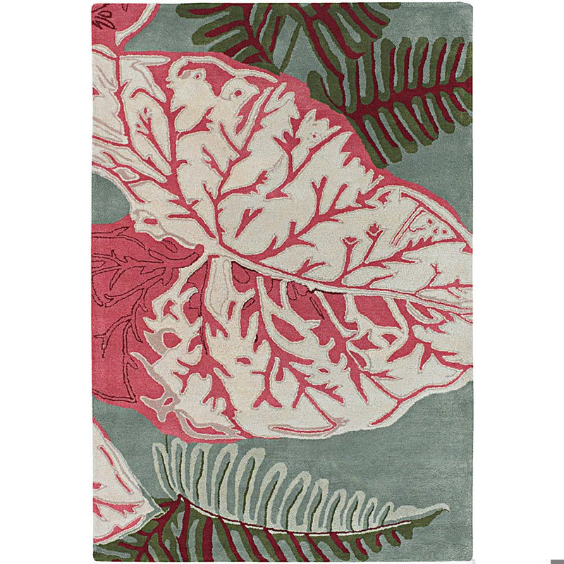 Tapis rose en laine Kruger, Rectangle 7 pi 9 po x 10 pi 6 po
