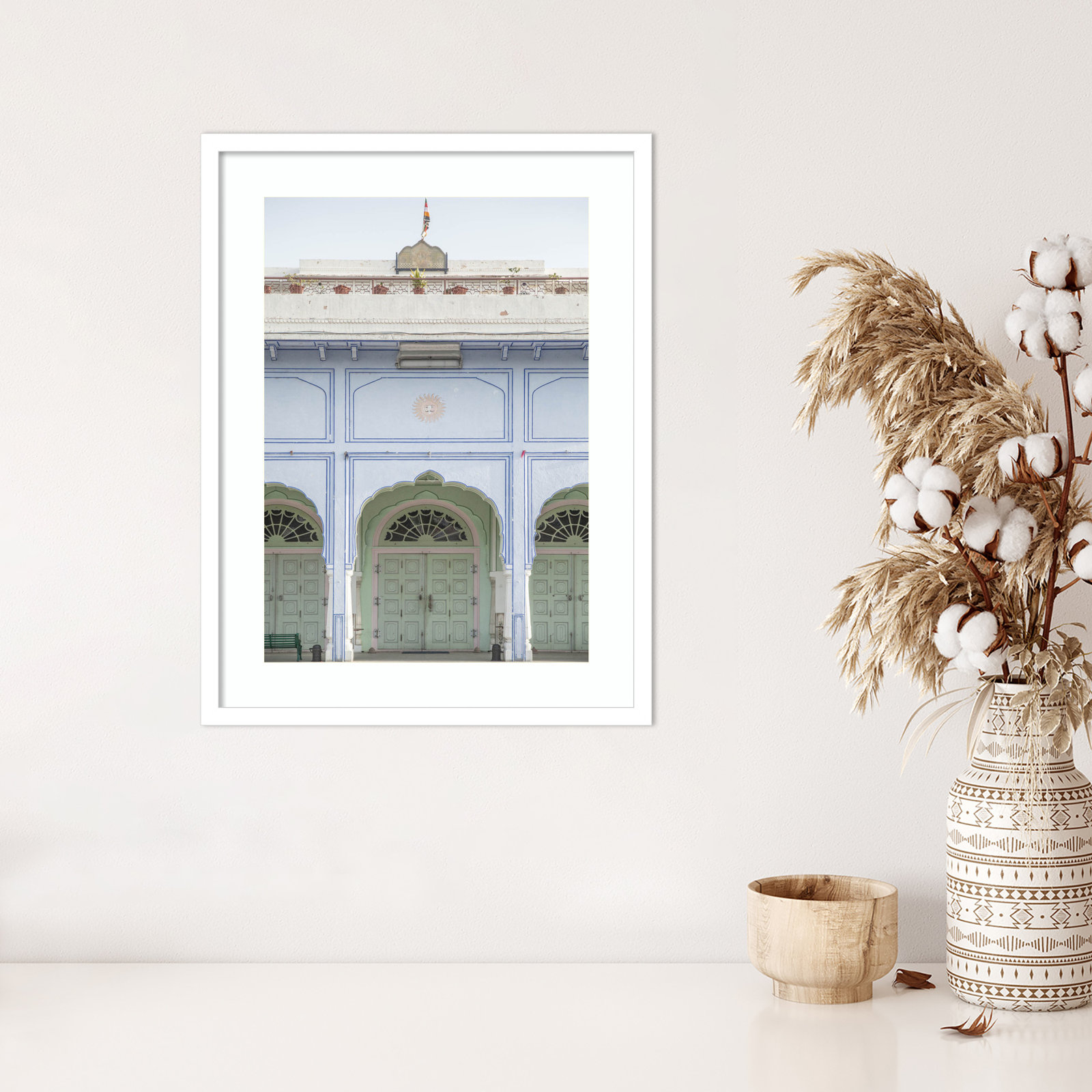 Sunshine Palace Print by Shot by Clint, 25" H x 19" W, White 