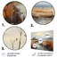 Denmark Misty Morning Marshes Cities & Countries Wall Decor on Metal