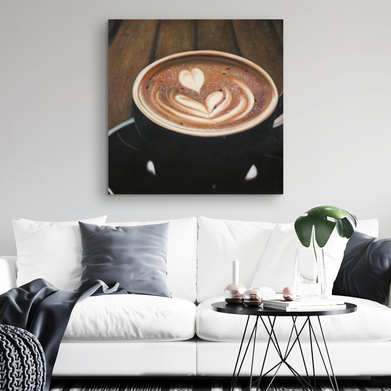 Artistic cappuccino - 32"x32" art on canvas