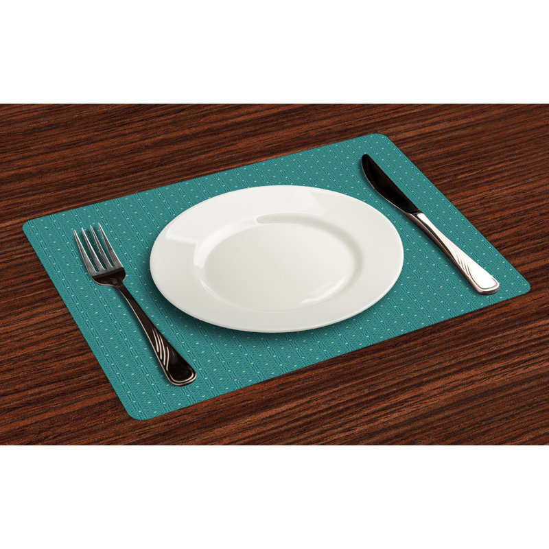 Polyester Geometric Rectangle Placemat