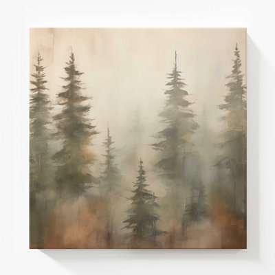 «Foggy Warm Forest II», reproduction sur toile