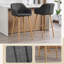 Ensemble de 2 tabourets de bar modernes, chaises hautes pour îlot de cuisine avec dossier-210386187