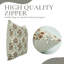 Housse de coussin à motif floral imprimé à la main Fabividine, brun, Vishal-108106781-108106786