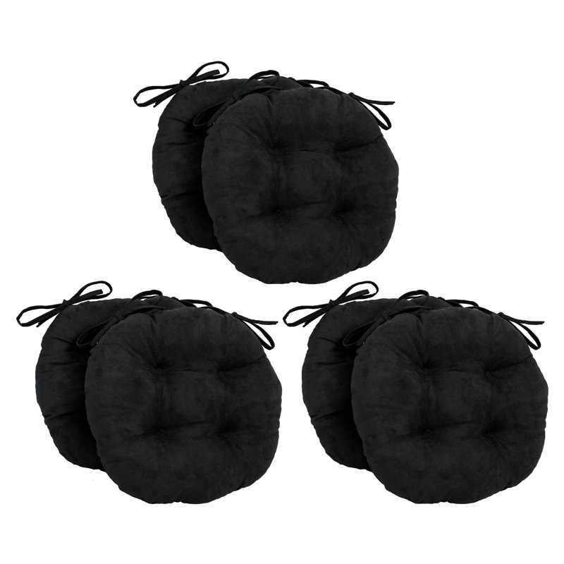Outdoor 3.5'' Dining Chair Seat Cushion, Black