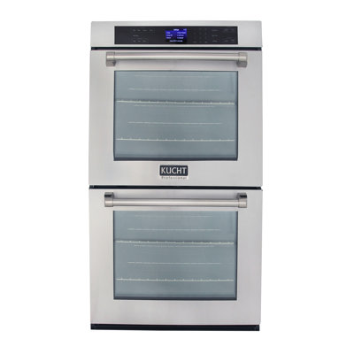 KUCHT Kucht 30 in. 10 cu. ft. Double Electric Wall Oven with True Convection and Self-Cleaning in Stainless Steel