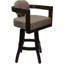 Tabouret de bar pivotant en bois Camili sur base en S-1938551394-1917114457-1940356425