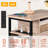 End Table with Charging Station, Narrow End Table with 2 Wooden Drawers-235501762