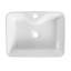 Lavabo de salle de bain rectangulaire en céramique