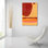  «Red Dot Series 1» par Laura Gibson, art mural en verre acrylique, 24 po x 36 po