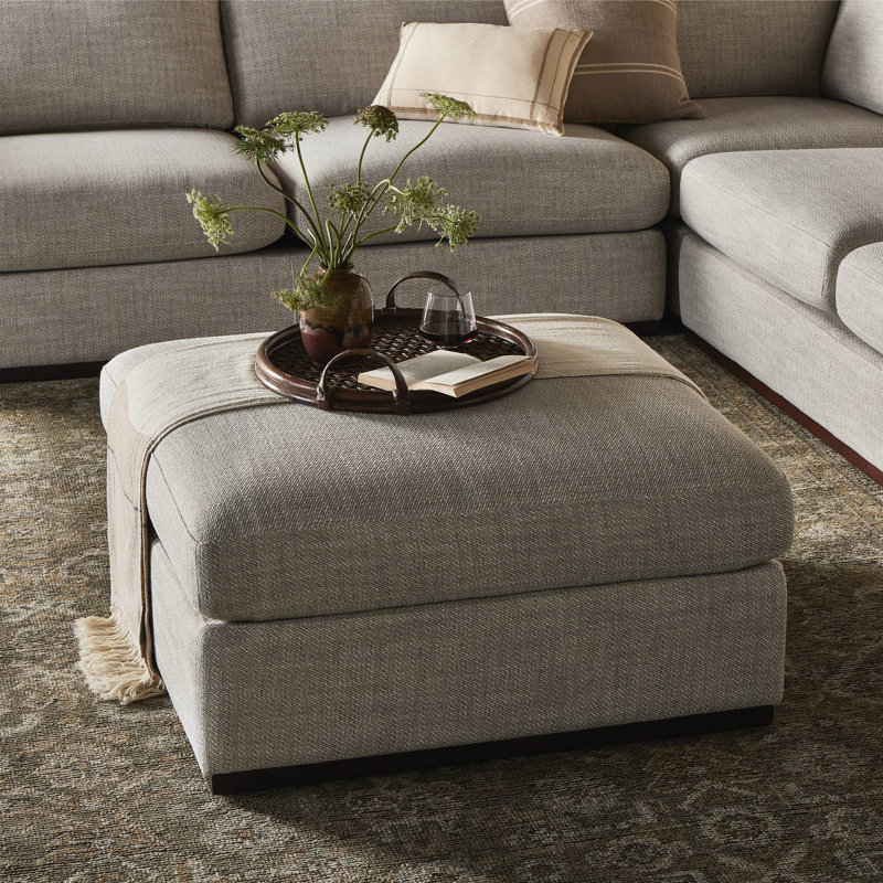 Colt 35.5" Wide Square Footstool Ottoman