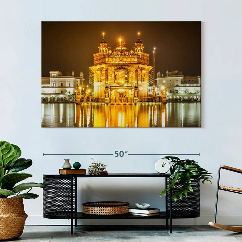 Golden Temple, 34" H x 51" W