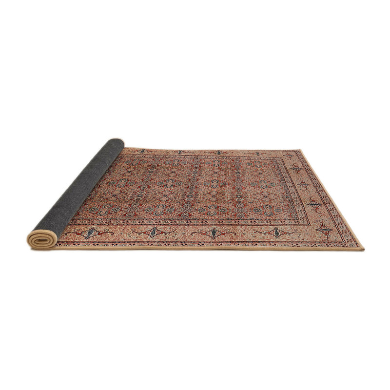 Tapis oriental brun / rouge Styrman, Rond 8 pi