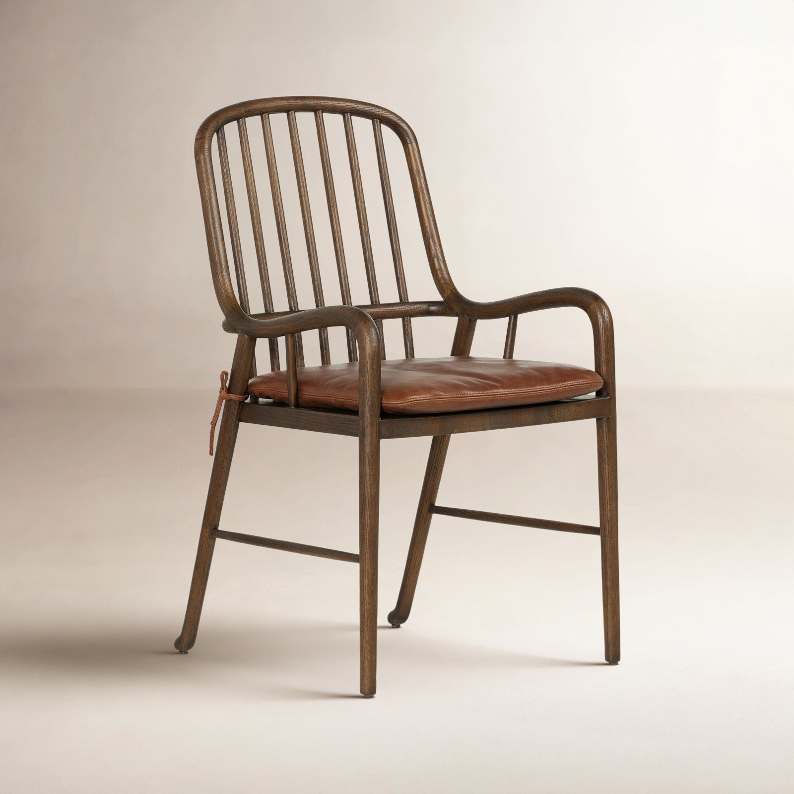 Brenna Oak Armchair, Dulane Mahogany