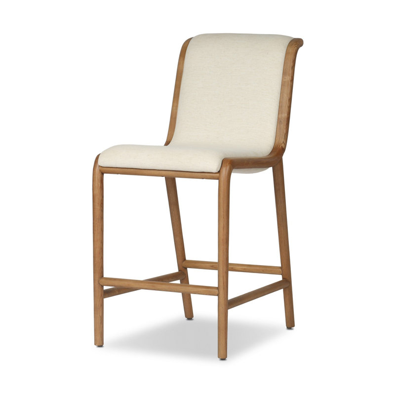 Rafe Upholstered Stool with Solid Wood Frame