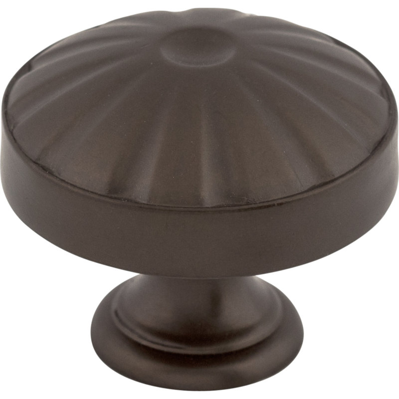 Hudson 1 1/4" Diameter Round Knob, Oiled Rubbed Bronze