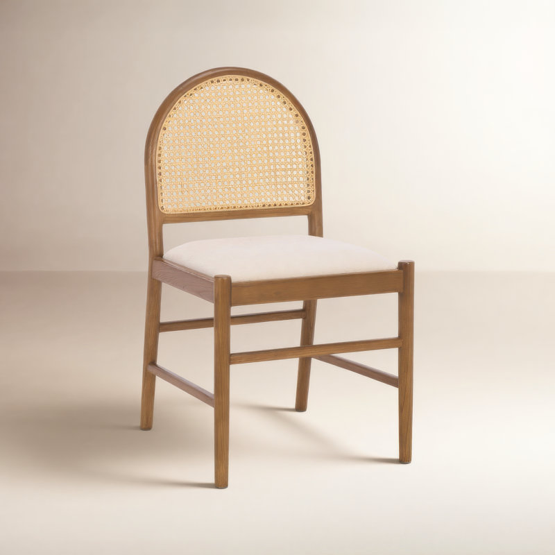 Chaise de salle à manger Ottavia, Naturel, Boucle moyenne en chêne