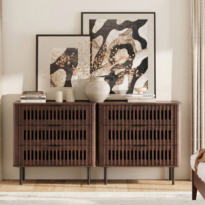 Buffet avec rangement, meuble de cuisine, noyer