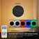 Rechargeable Battery Operated Wall Sconces With Wireless Remote, Dimmable Solar Eclipse Style Wall Light, 9 Color Modes, Cordless Indoor Wall Light For Bedroom And Living Room