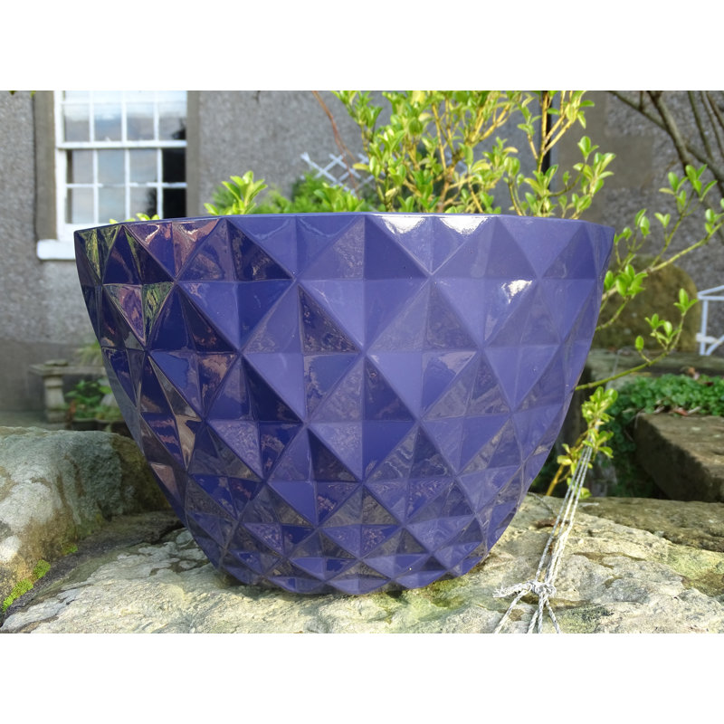 Vermehr Pot Planter, Terracotta/White, 20.5cm H x 33cm W x 33cm D