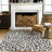 Mariska Modern Leopard Print Performance Dark Gray Rug-371079348