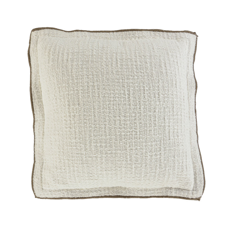Coussin décoratif en coton / polyester, Alternative au duvet, Ivoire ivoire