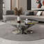 Table basse à soucoupe flottante en acier inoxydable-105511055